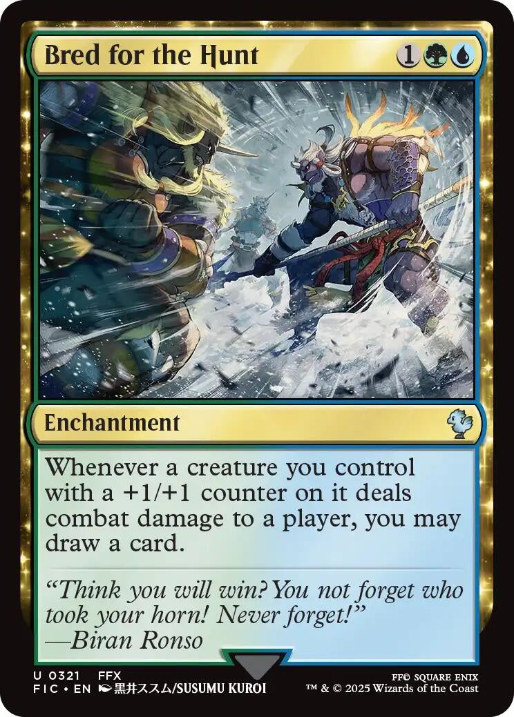 Image for Bred for the Hunt (321) (Commander: FINAL FANTASY) - Magic: The Gathering