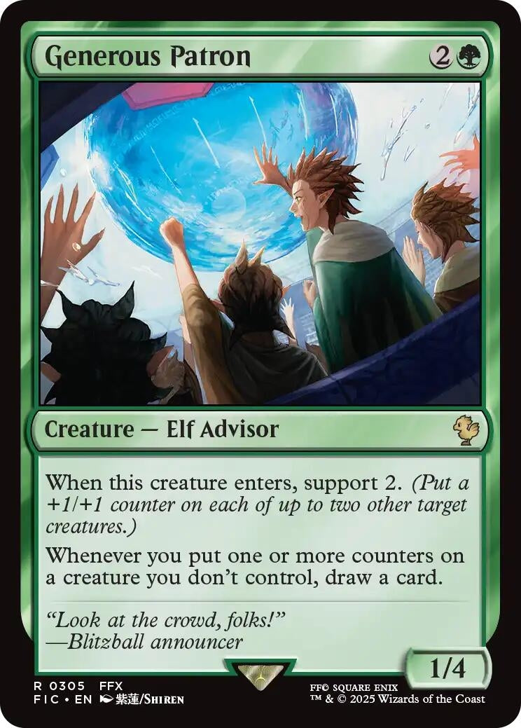 Image for Generous Patron (305) (Commander: FINAL FANTASY) - Magic: The Gathering