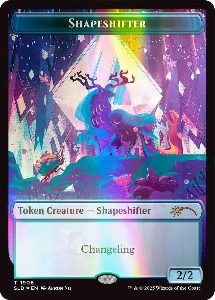 Image for Shapeshifter Token (1906) (Double Rainbow Foil) (1906) - Magic: The Gathering