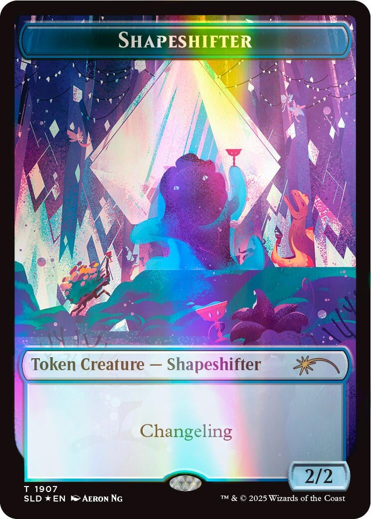 Image for Shapeshifter Token (1907) (Double Rainbow Foil) (1907) - Magic: The Gathering