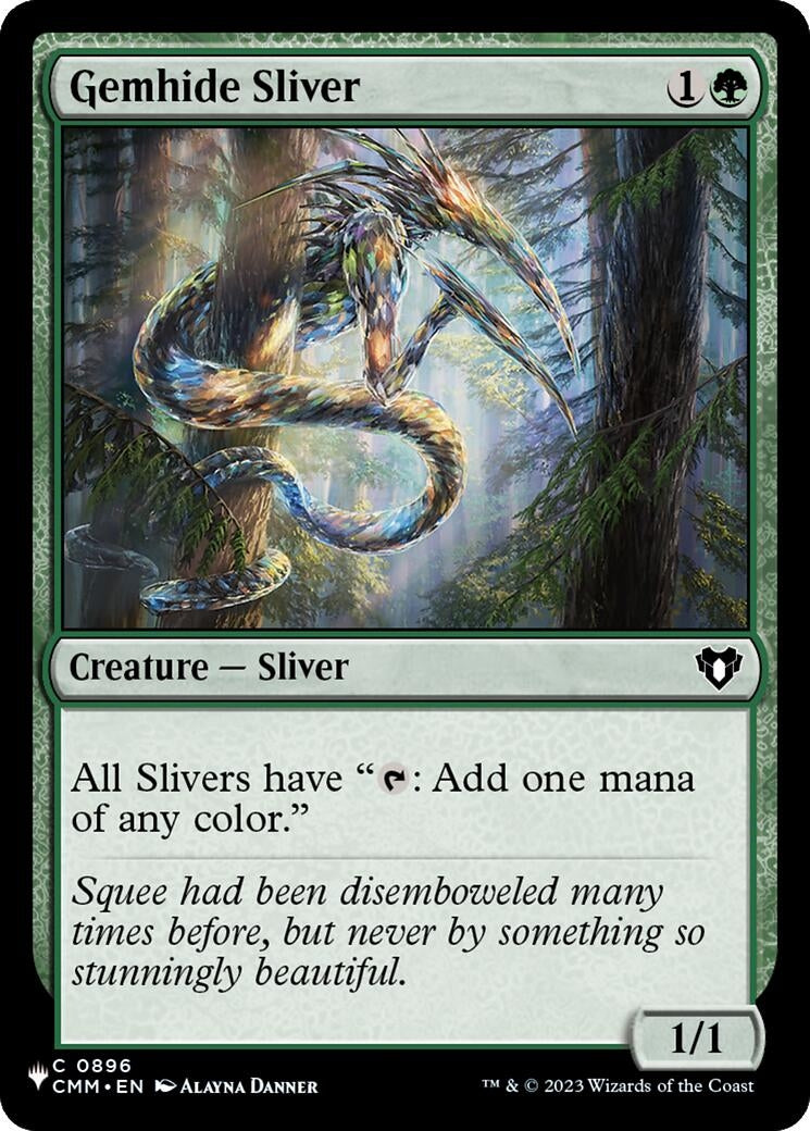 Image for Gemhide Sliver (CMM) (896) - Magic: The Gathering
