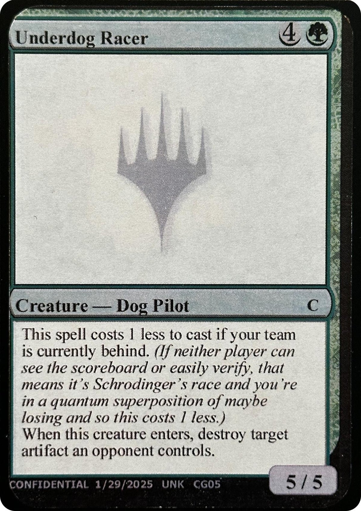 Image for Underdog Racer - Magic: The Gathering