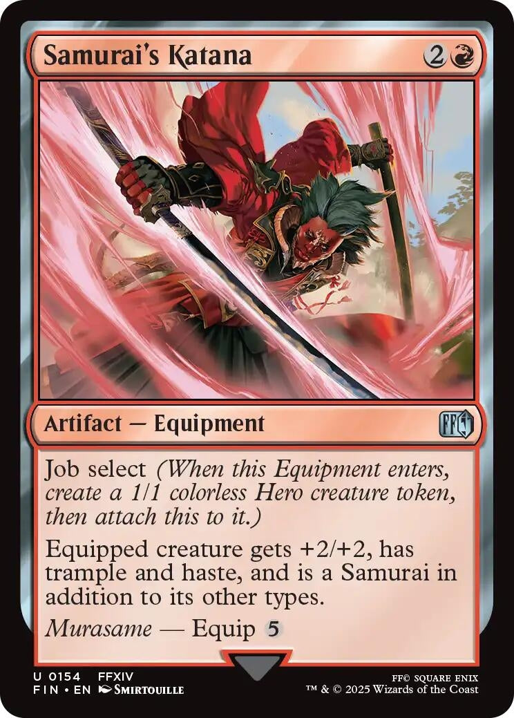 Image for Samurai's Katana (154) (FINAL FANTASY) - Magic: The Gathering