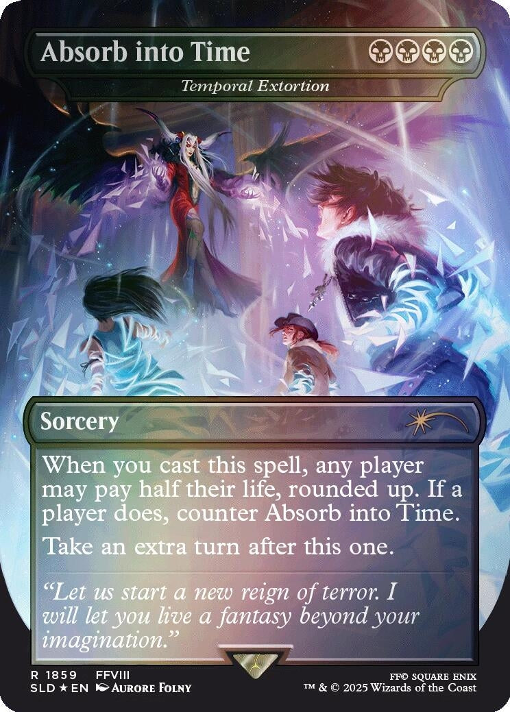 Absorb into Time - Temporal Extortion (Rainbow Foil) (1859) (Secret Lair Drop Series)