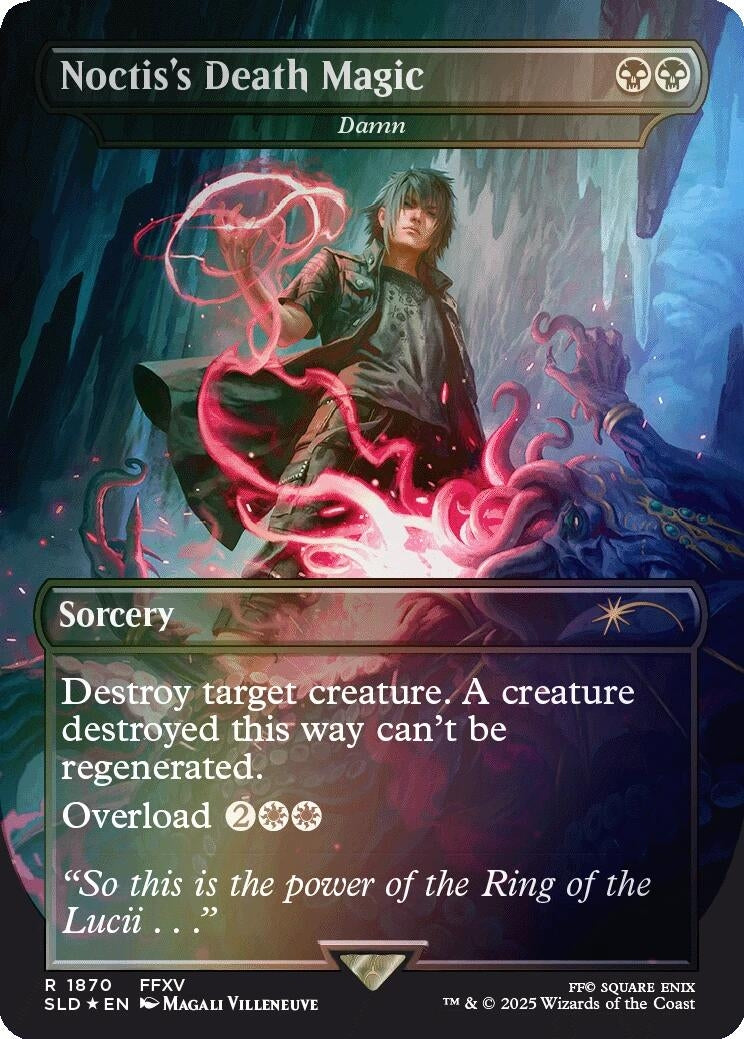 Image for Noctis's Death Magic - Damn (Rainbow Foil) (1870) - Magic: The Gathering