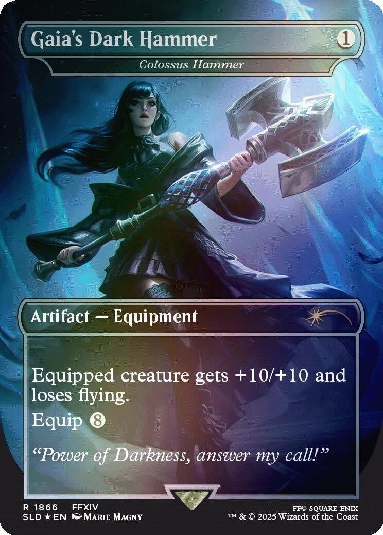 Image for Gaia's Dark Hammer - Colossus Hammer (Rainbow Foil) (1866) - Magic: The Gathering