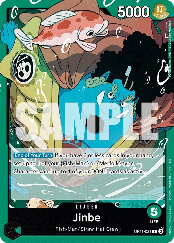 Image for Jinbe (021) (OP11-021) (OP11) - One Piece Card Game