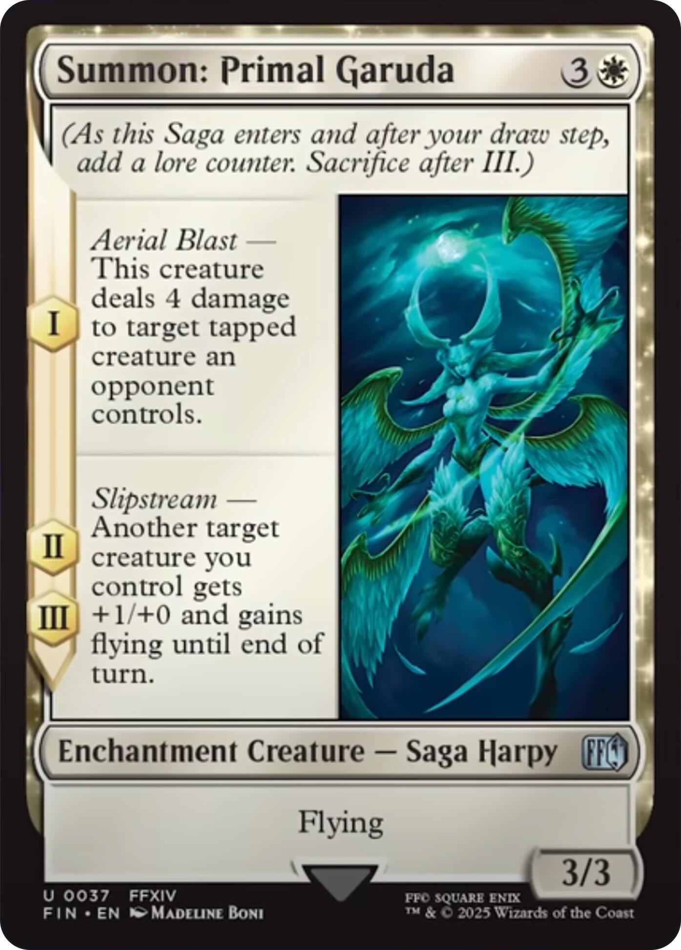 Image for Summon: Primal Garuda (37) (FINAL FANTASY) - Magic: The Gathering