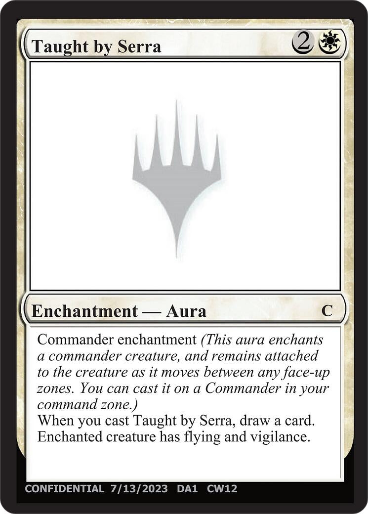 Image for Taught by Serra - Magic: The Gathering