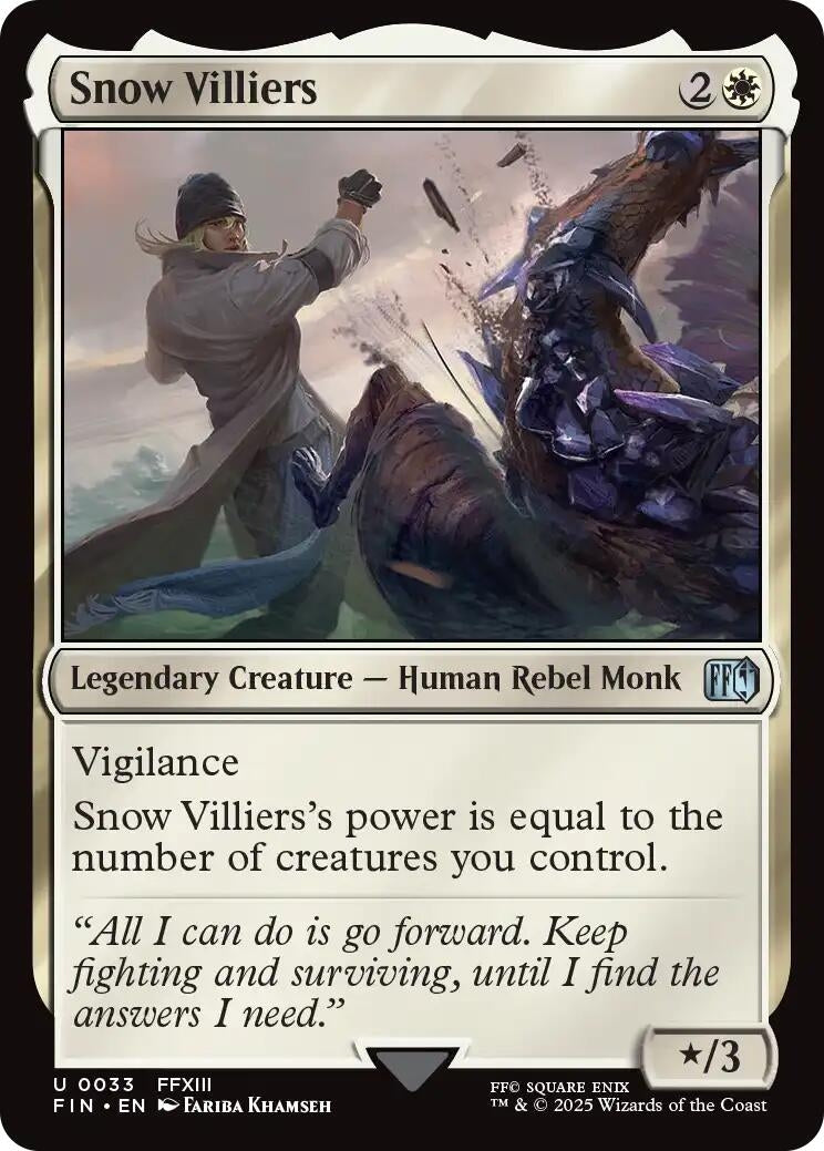 Image for Snow Villiers (33) (FINAL FANTASY) - Magic: The Gathering