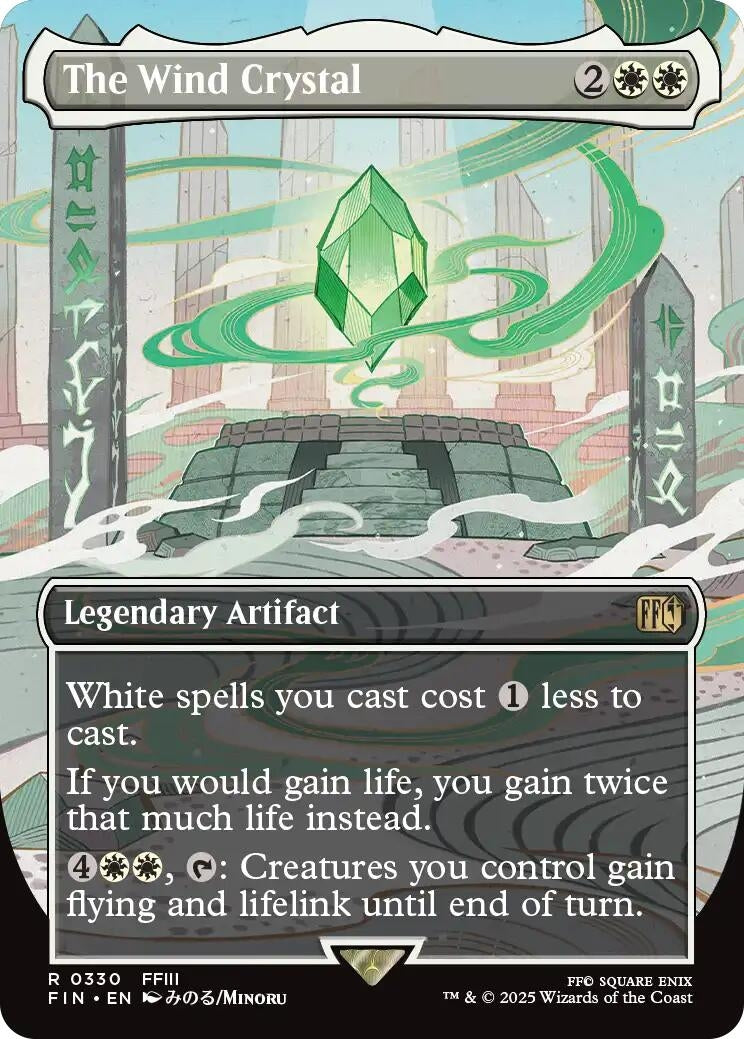 Image for The Wind Crystal (Borderless) (330) (FINAL FANTASY) - Magic: The Gathering