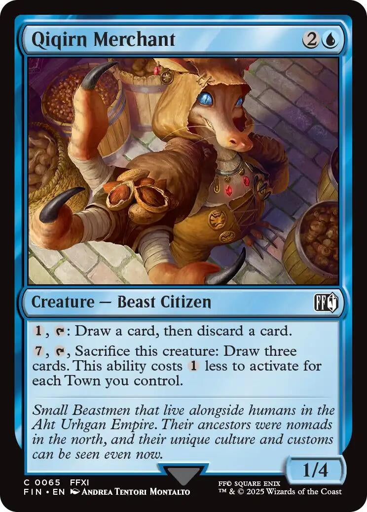 Image for Qiqirn Merchant (65) (FINAL FANTASY) - Magic: The Gathering