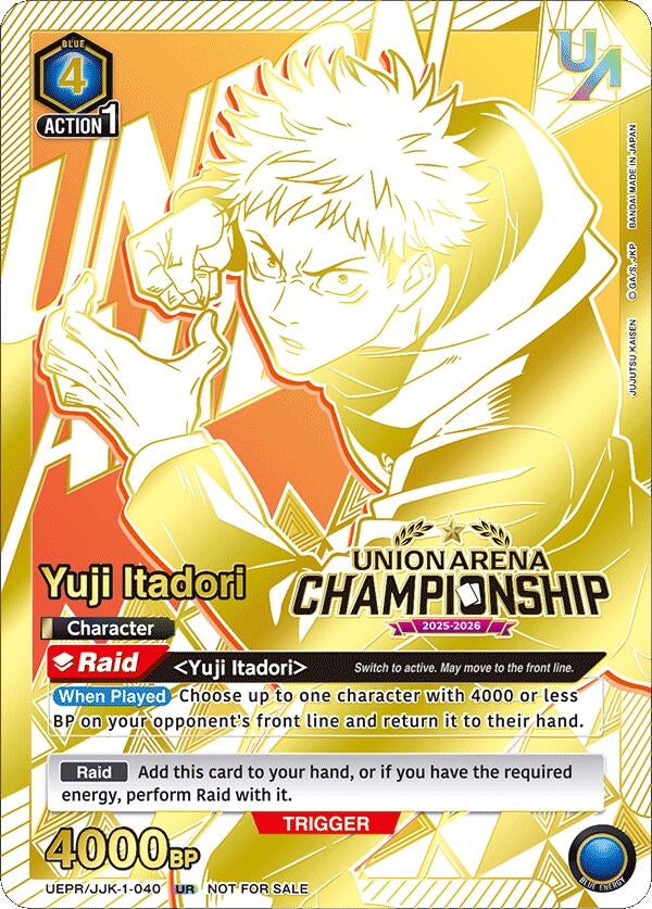 Image for Yuji Itadori (Regionals 25-26) (UEPR/JJK-1-040) - Union Arena
