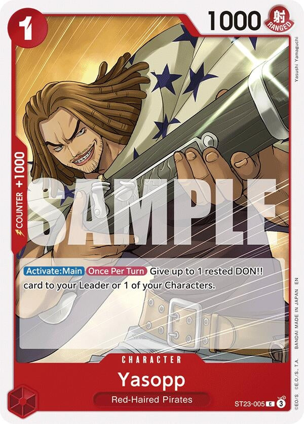 Image for Yasopp (ST23-005) (Starter Deck 23: RED Shanks) - One Piece Card Game
