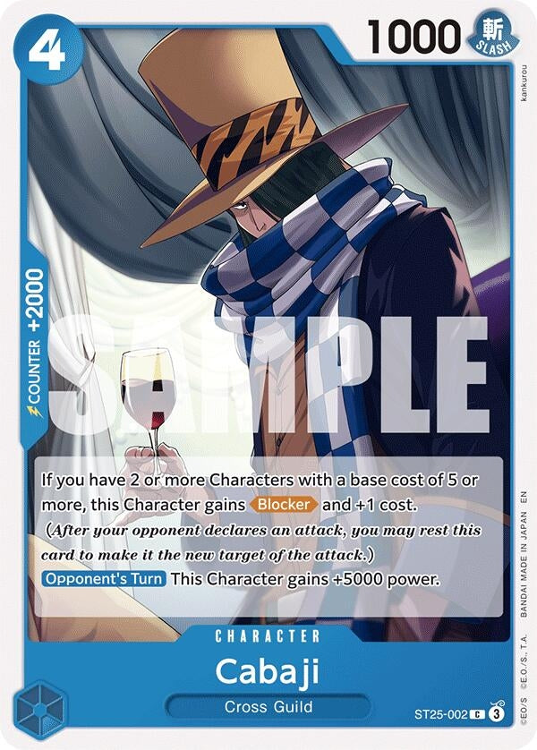 Image for Cabaji (ST25-002) (Starter Deck 25: BLUE Buggy) - One Piece Card Game