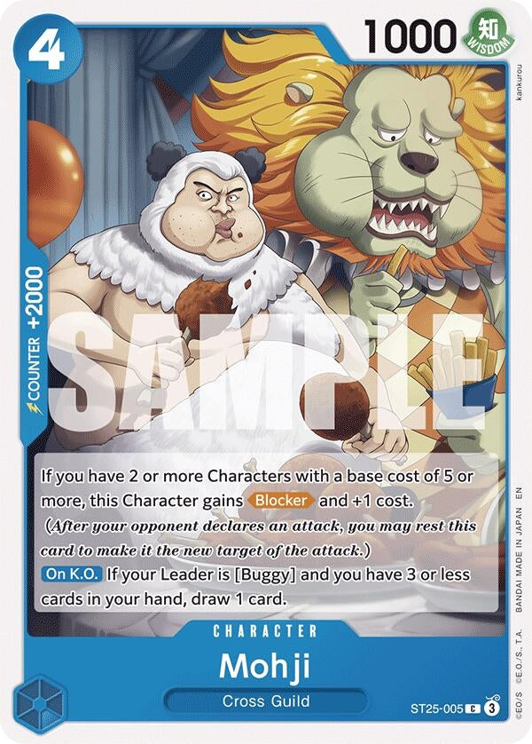 Image for Mohji (ST25-005) (Starter Deck 25: BLUE Buggy) - One Piece Card Game