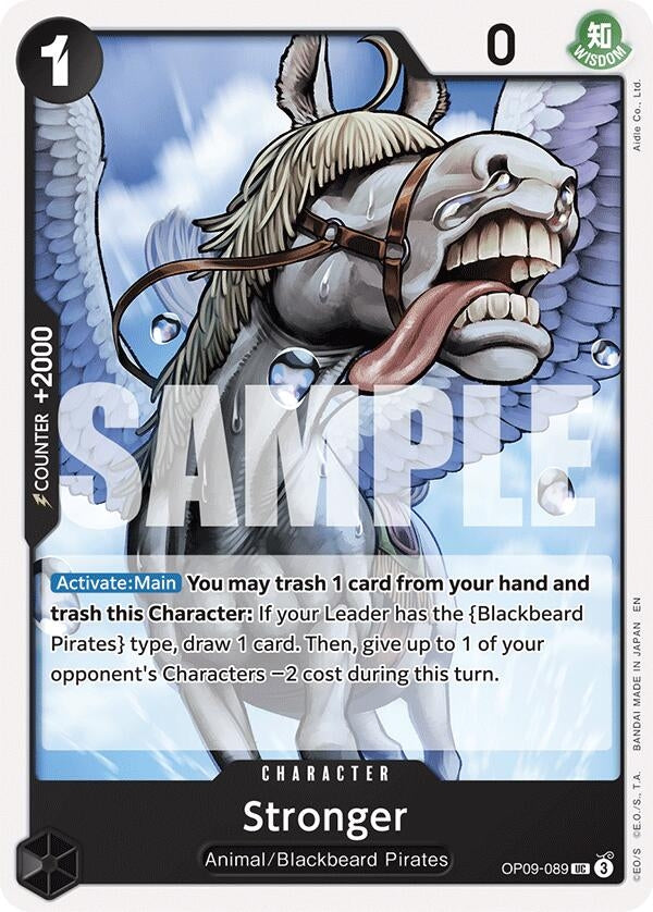 Image for Stronger (Reprint) (OP09-089) (Starter Deck 27: BLACK Marshall.D.Teach) - One Piece Card Game