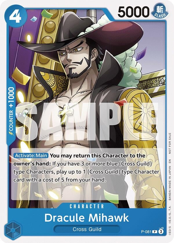 Image for Dracule Mihawk (OP11 Release Event) (P-081) (One Piece Promotion Cards) - One Piece Card Game