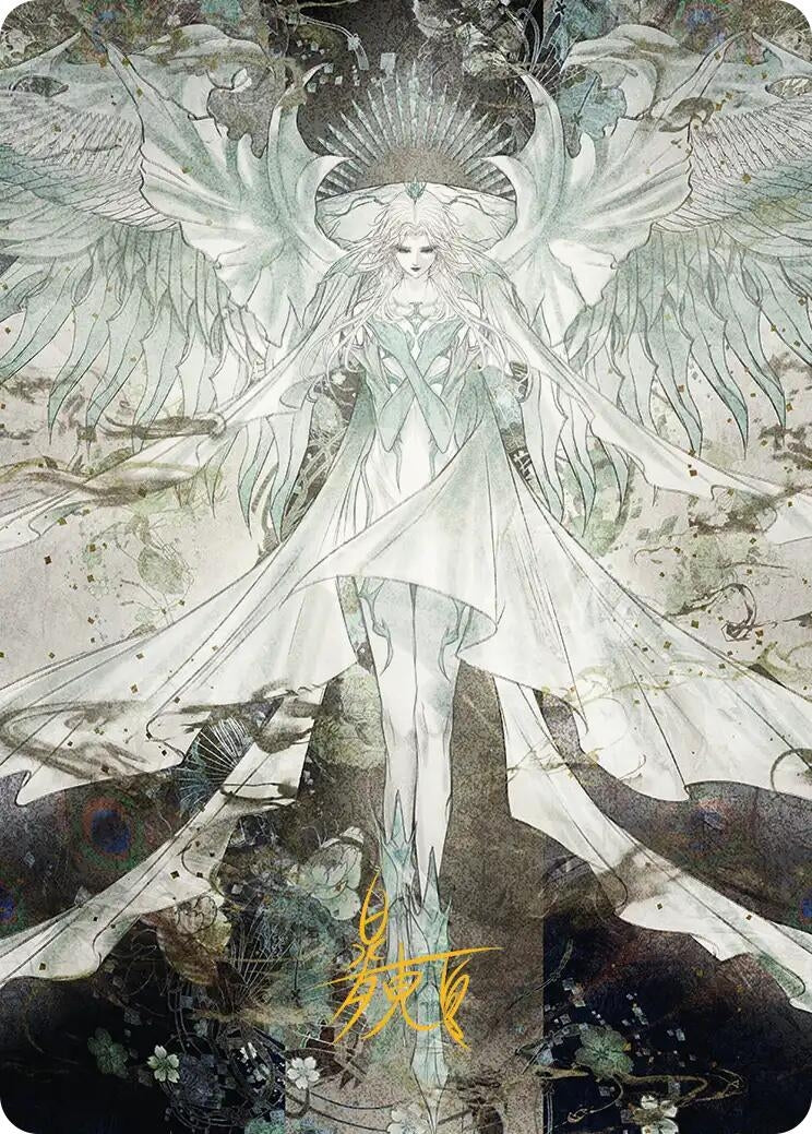 Image for Hydaelyn, the Mothercrystal Art Card (Gold-Stamped Signature) (34) (Art Series: FINAL FANTASY) - Magic: The Gathering