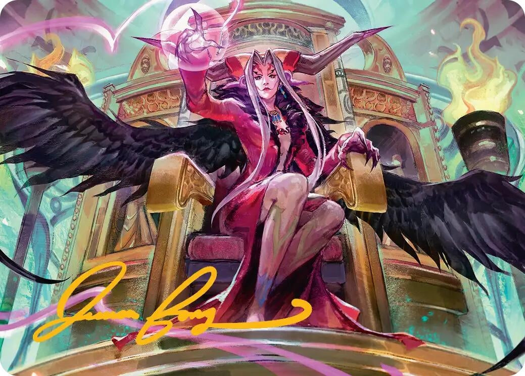 Image for Sorceress's Schemes Art Card (Gold-Stamped Signature) (9) (Art Series: FINAL FANTASY) - Magic: The Gathering
