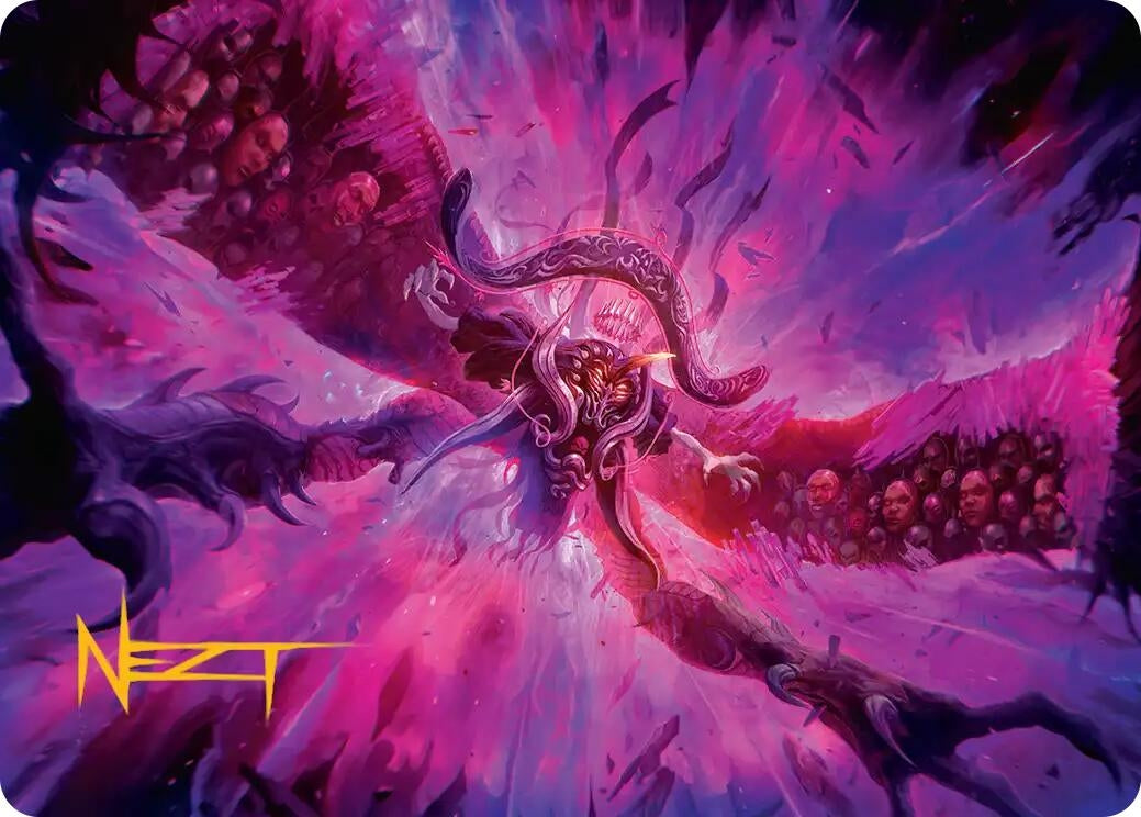 Image for Hades, Sorcerer of Eld Art Card (Gold-Stamped Signature) (12) (Art Series: FINAL FANTASY) - Magic: The Gathering