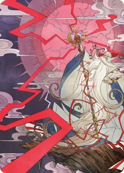 Image for Summon: Esper Ramuh Art Card (40) (Art Series: FINAL FANTASY) - Magic: The Gathering