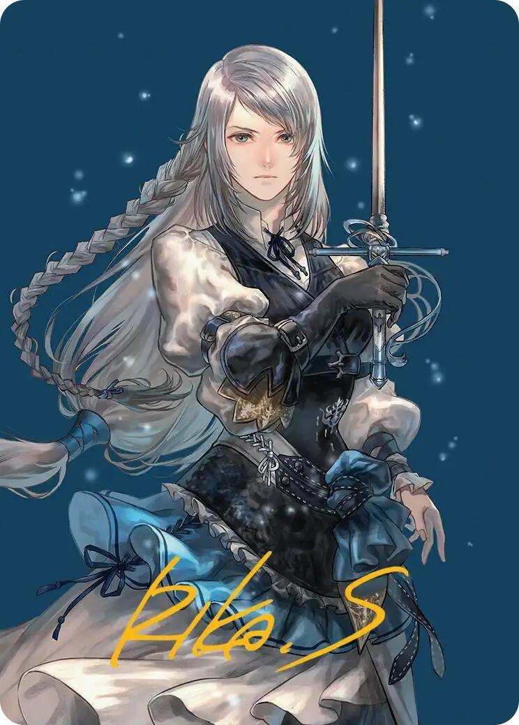 Image for Jill, Shiva's Dominant Art Card (Gold-Stamped Signature) (43) (Art Series: FINAL FANTASY) - Magic: The Gathering