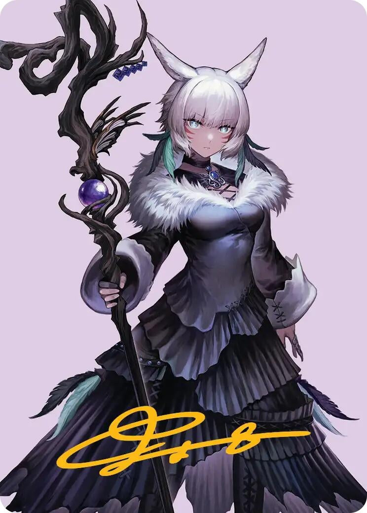 Image for Y'shtola, Night's Blessed Art Card (53) (Gold-Stamped Signature) (53) (Art Series: FINAL FANTASY) - Magic: The Gathering
