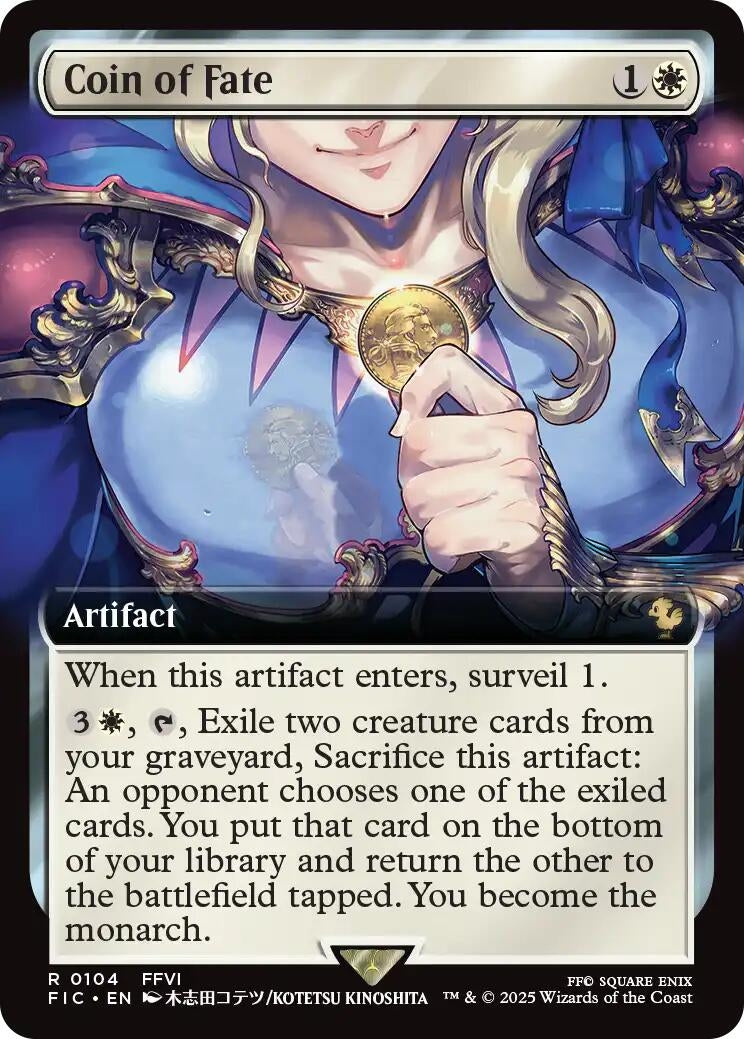Image for Coin of Fate (Extended Art) (104) (Commander: FINAL FANTASY) - Magic: The Gathering