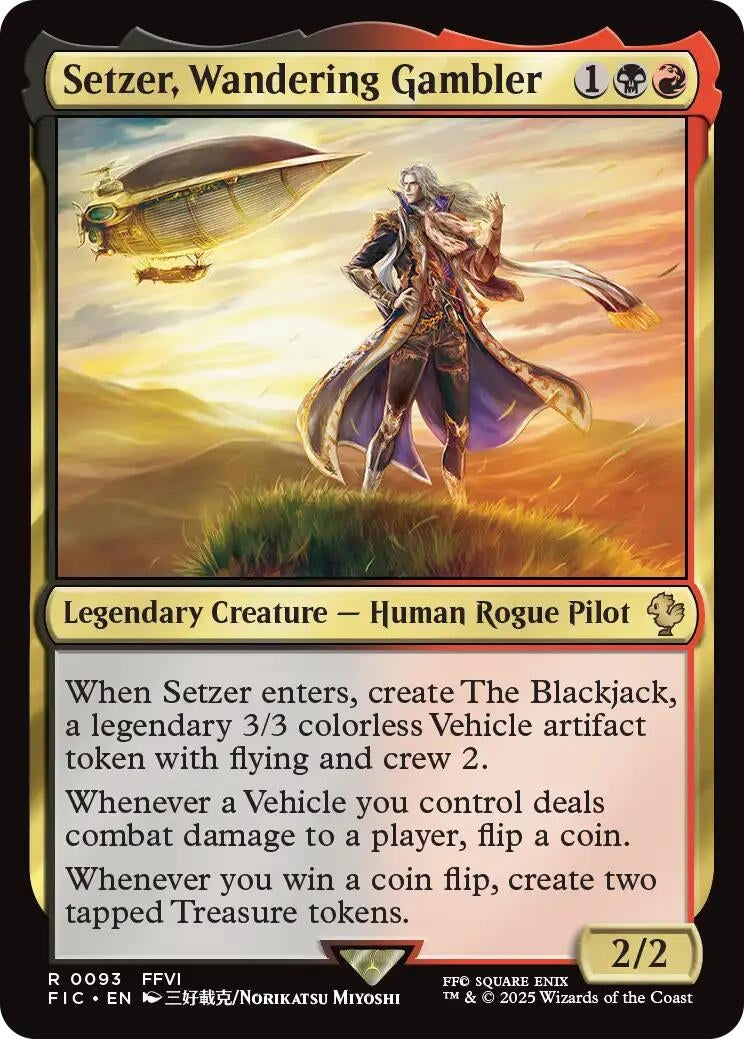 Image for Setzer, Wandering Gambler (Surge Foil) (93) - Magic: The Gathering