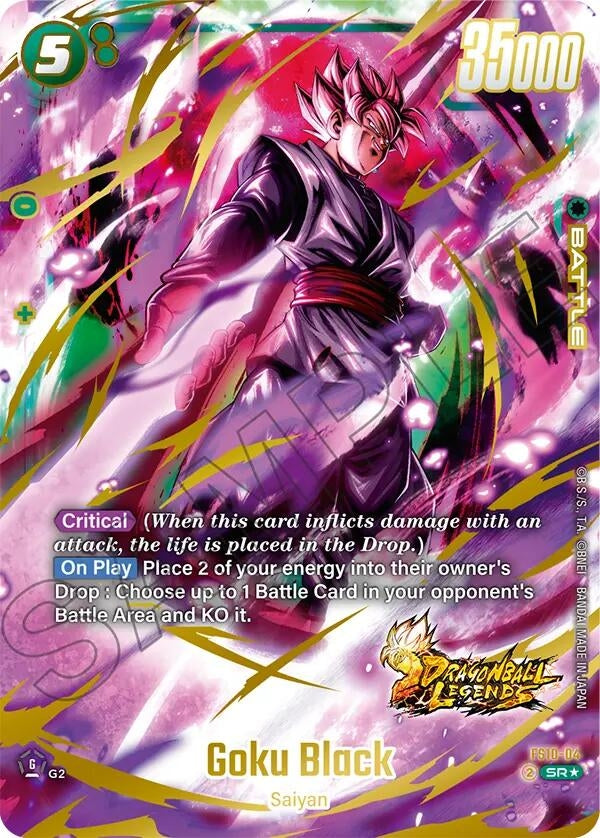 Image for Goku Black (Bonus Pack Alternate Art) (FS10-04) (Starter Deck 10: Giblet) - Dragon Ball Super: Fusion World