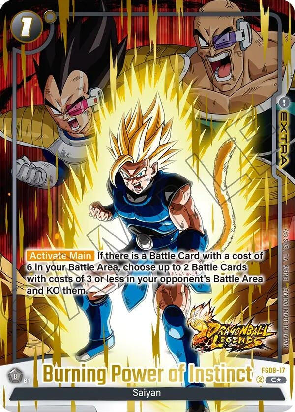 Image for Burning Power of Instinct (Bonus Pack Alternate Art) (FS09-17) (Starter Deck 9: Shallot) - Dragon Ball Super: Fusion World
