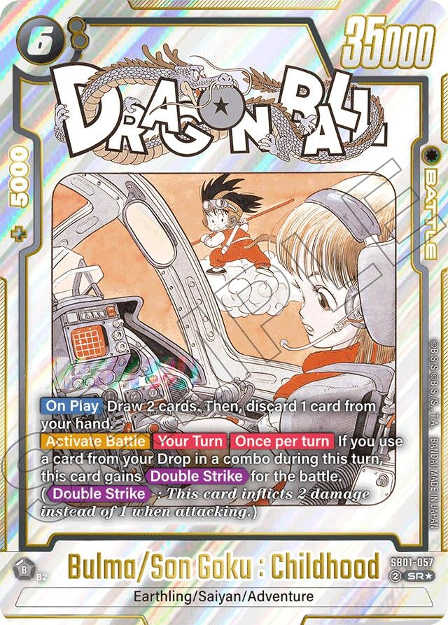 Image for Bulma/Son Goku : Childhood (Alternate Art) (SB01-057) (Manga Booster 01) - Dragon Ball Super: Fusion World