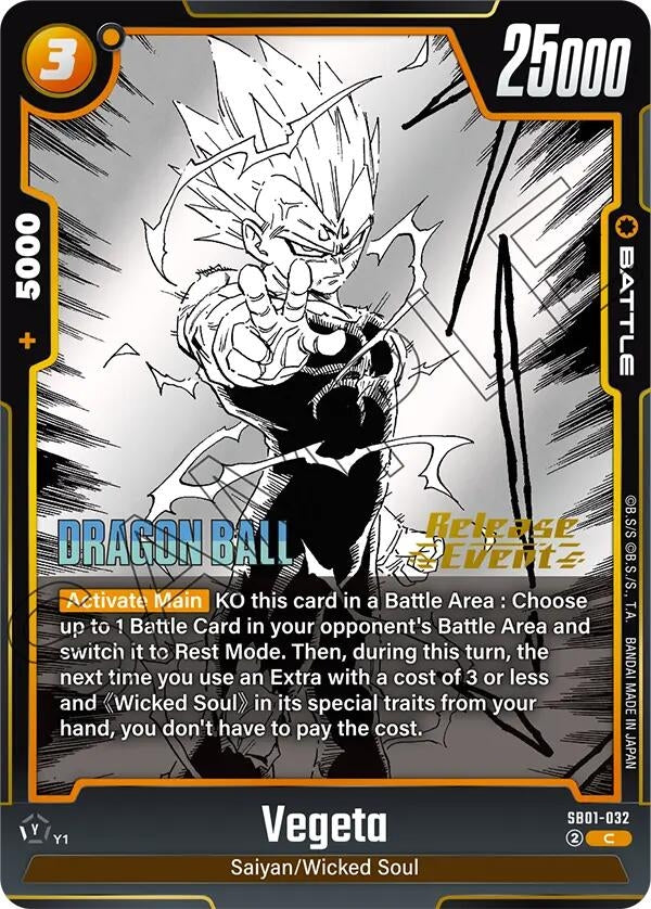 Image for Vegeta - SB01-032 (SB01-032) - Dragon Ball Super: Fusion World
