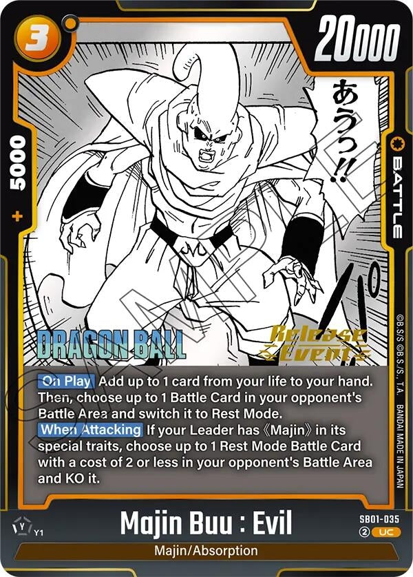 Image for Majin Buu : Evil - SB01-035 (SB01-035) - Dragon Ball Super: Fusion World