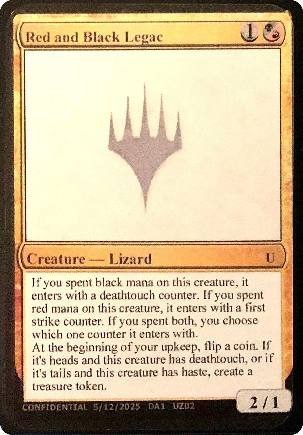 Image for Red and Black Legac - Magic: The Gathering
