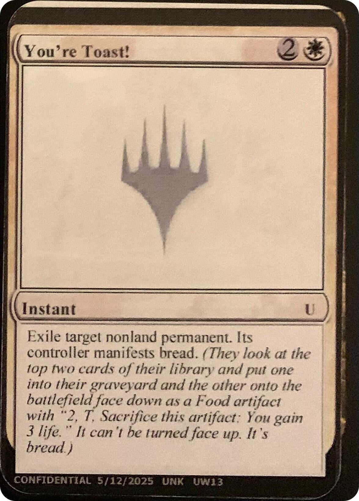 Image for You're Toast! - Magic: The Gathering