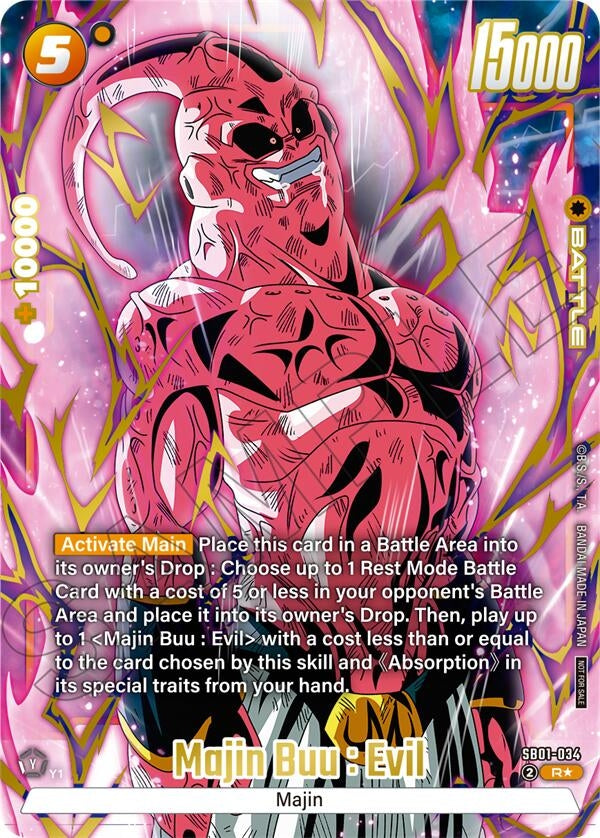 Image for Majin Buu : Evil (Limited Pack 02) (Alternate Art) (SB01-034) - Dragon Ball Super: Fusion World