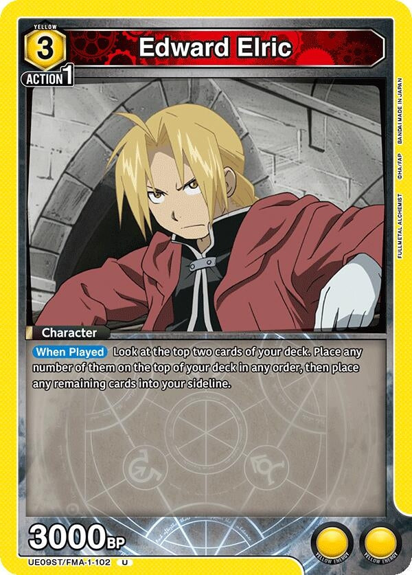 Image for Edward Elric (102) (UE09ST/FMA-1-102) (UE09ST: FULLMETAL ALCHEMIST Starter Deck) - Union Arena