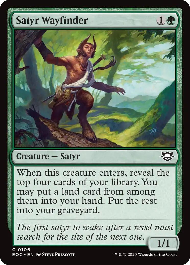 Image for Satyr Wayfinder (106) - Magic: The Gathering