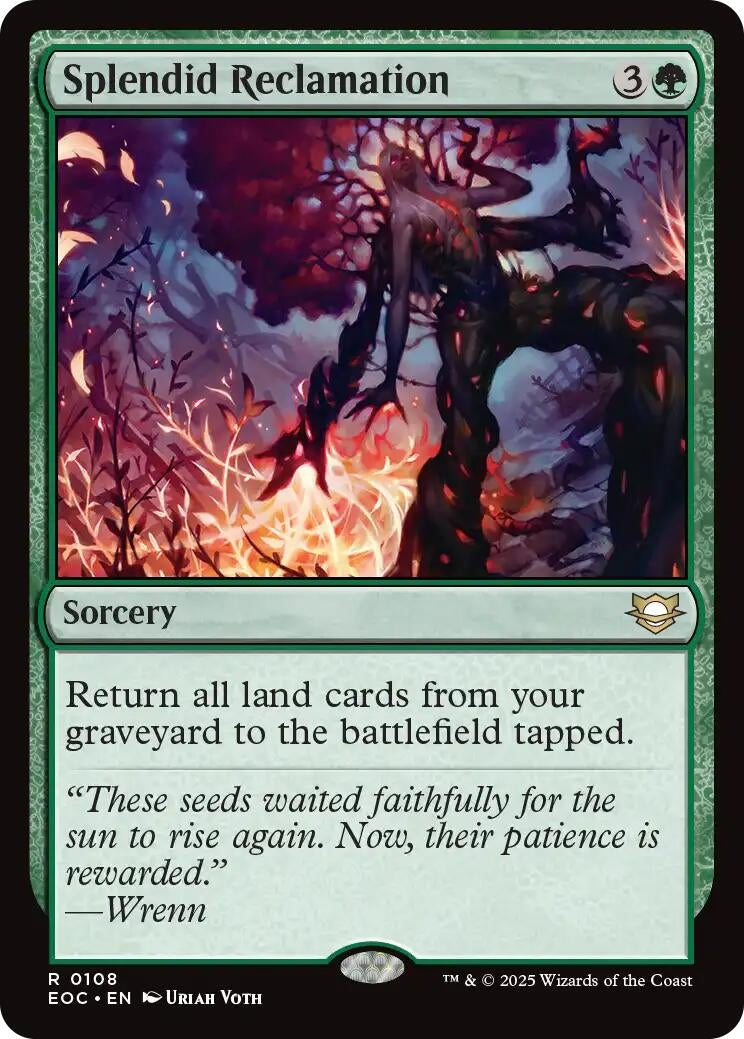 Image for Splendid Reclamation (108) - Magic: The Gathering