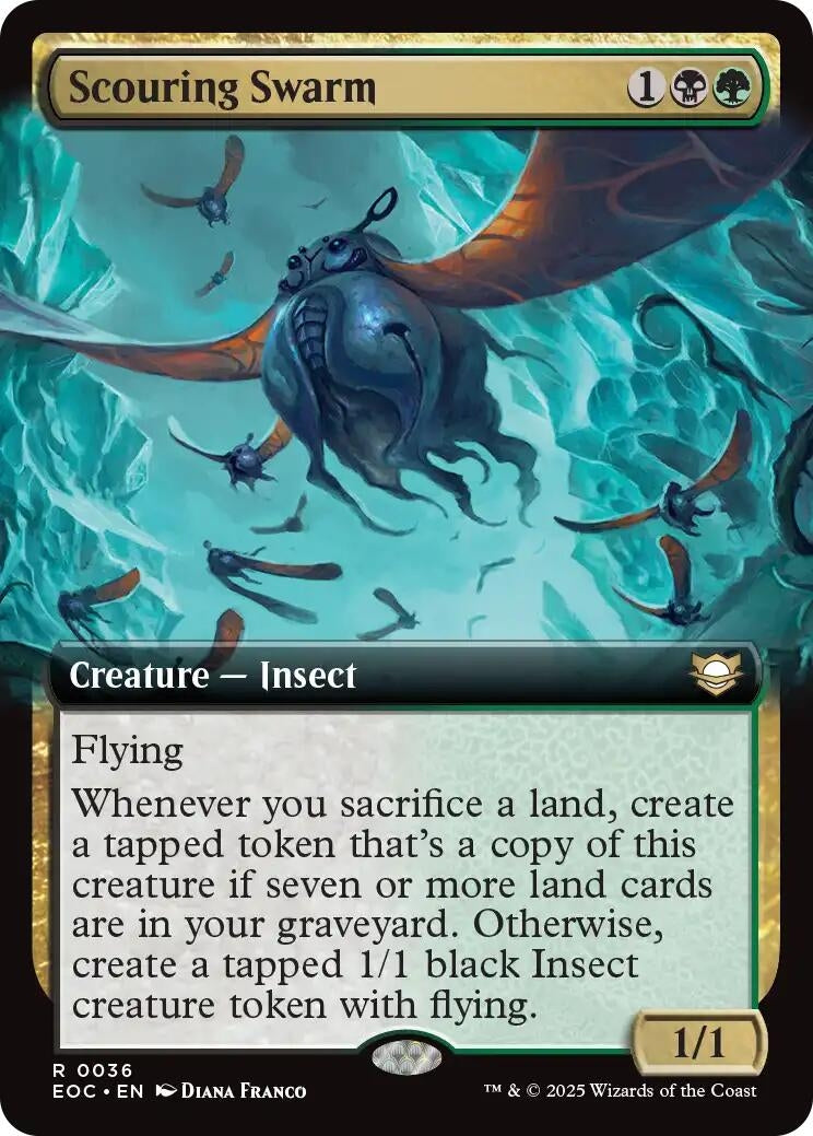 Image for Scouring Swarm (Extended Art) (36) - Magic: The Gathering