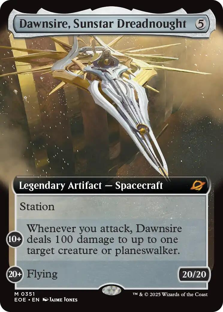 Image for Dawnsire, Sunstar Dreadnought (Extended Art) (351) (Edge of Eternities) - Magic: The Gathering