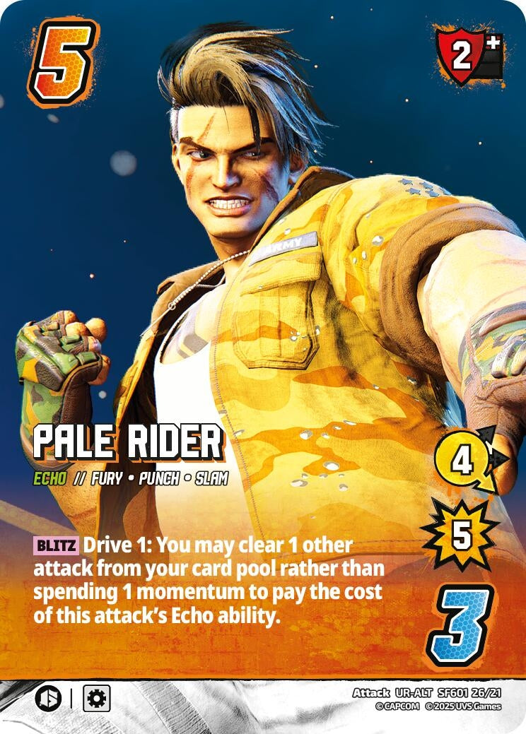 Image for Pale Rider (Alternate Art) (SF601 26/21) (Challenger Series: Street Fighter 6) - UniVersus