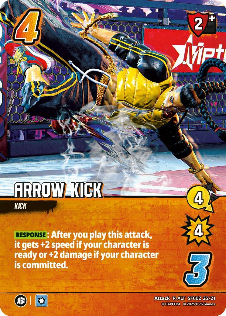 Image for Arrow Kick (Alternate Art) (SF602 25/21) (Challenger Series: Street Fighter 6) - UniVersus