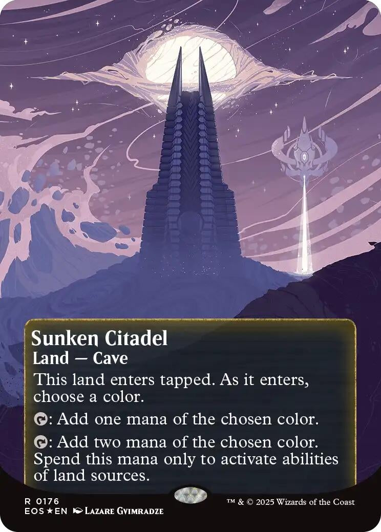 Image for Sunken Citadel (0176) (Borderless) (Galaxy Foil) (176) (Edge of Eternities: Stellar Sights) - Magic: The Gathering