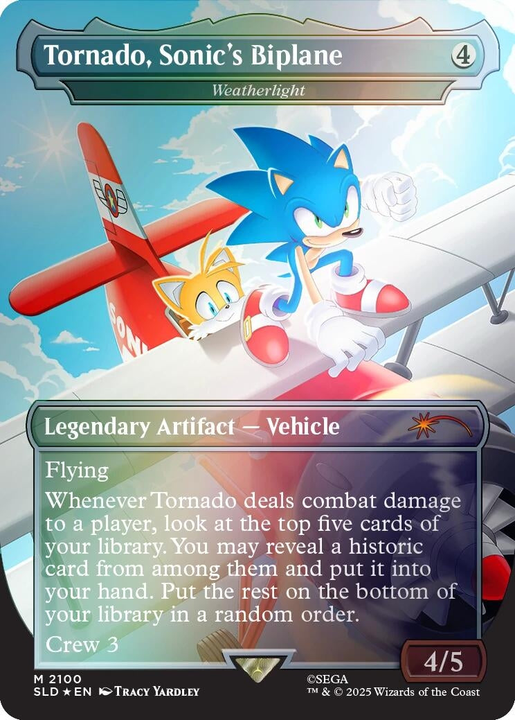 Image for Tornado, Sonic's Biplane - Weatherlight (Rainbow Foil) (2100) - Magic: The Gathering