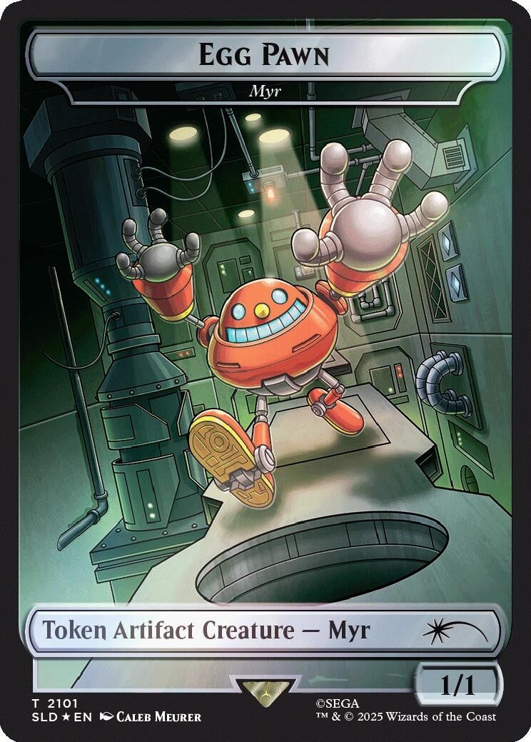 Image for Egg Pawn - Myr Token (Rainbow Foil) (2101) - Magic: The Gathering