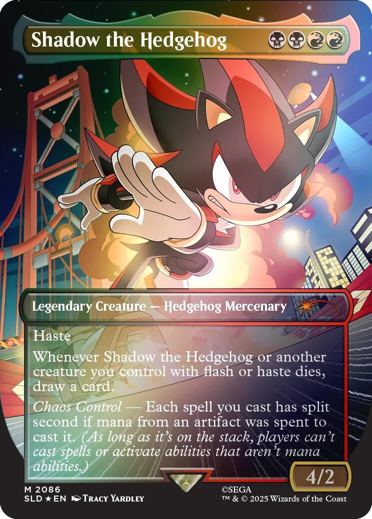 Image for Shadow the Hedgehog (Rainbow Foil) (2086) - Magic: The Gathering