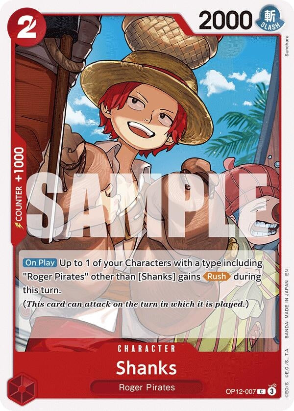 Image for Shanks (007) (OP12-007) (Legacy of the Master) - One Piece Card Game